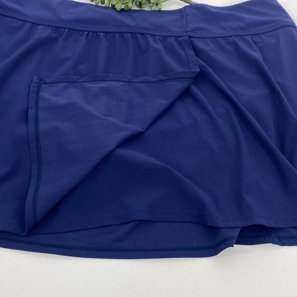 CHRISTINA FULL FIGURE SUNBLOCKERS UPF 50 SWIM SKIRT WITH INTERNAL PANTY Navy 2X - Picture 4 of 9